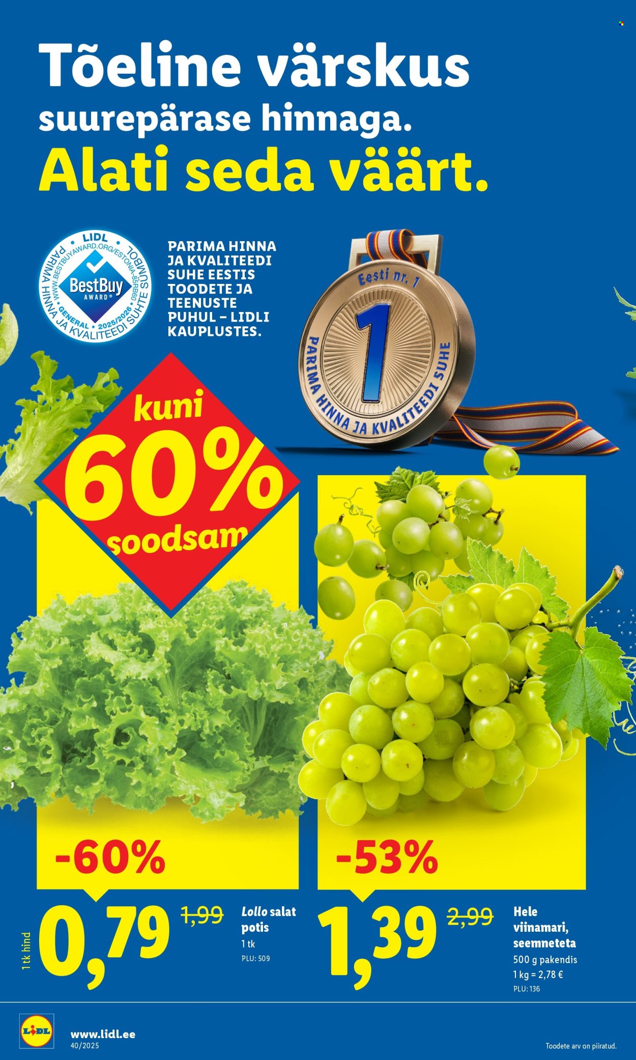 Lidl kliendileht - Kliendileht (29.09 - 5.10.2025)