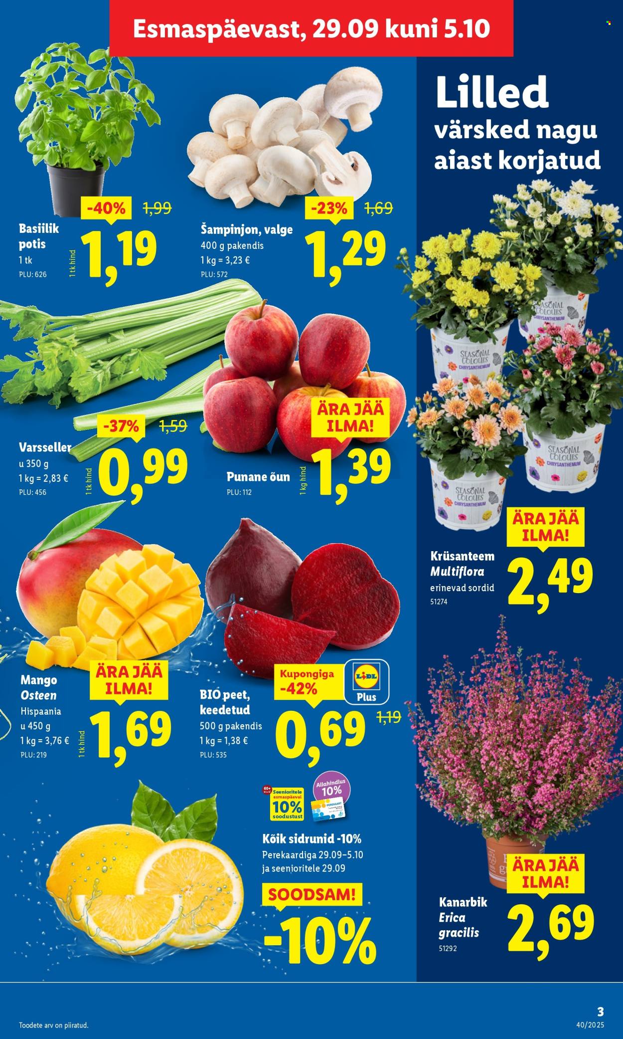 Lidl kliendileht - Kliendileht (29.09 - 5.10.2025)