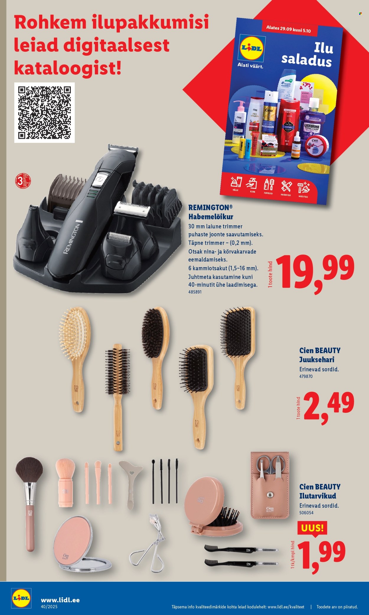 Lidl kliendileht - Kliendileht (29.09 - 5.10.2025)