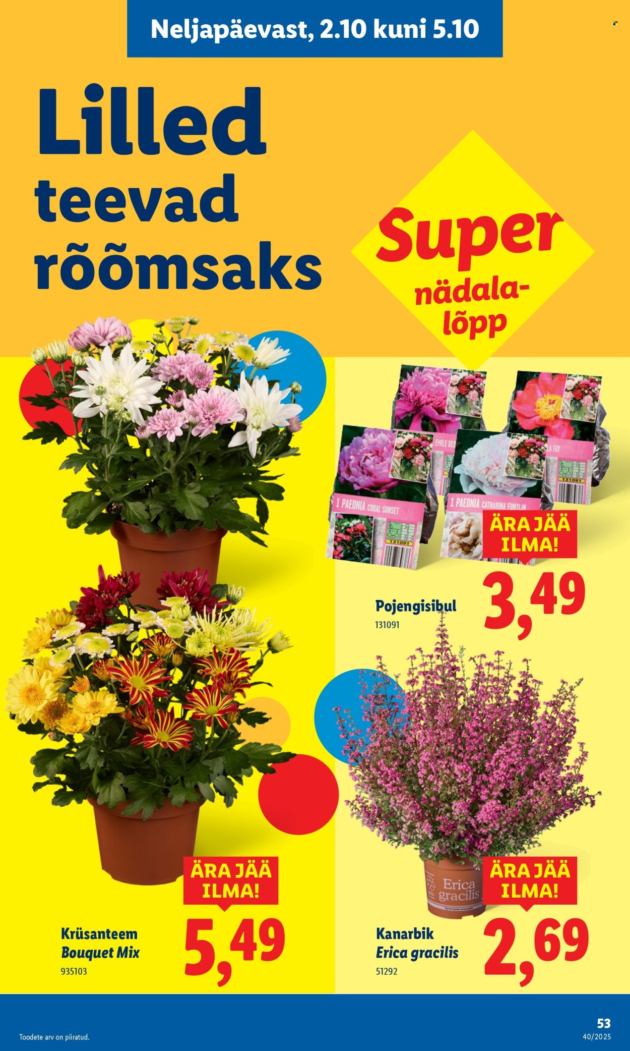 Lidl kliendileht - Kliendileht (29.09 - 5.10.2025)