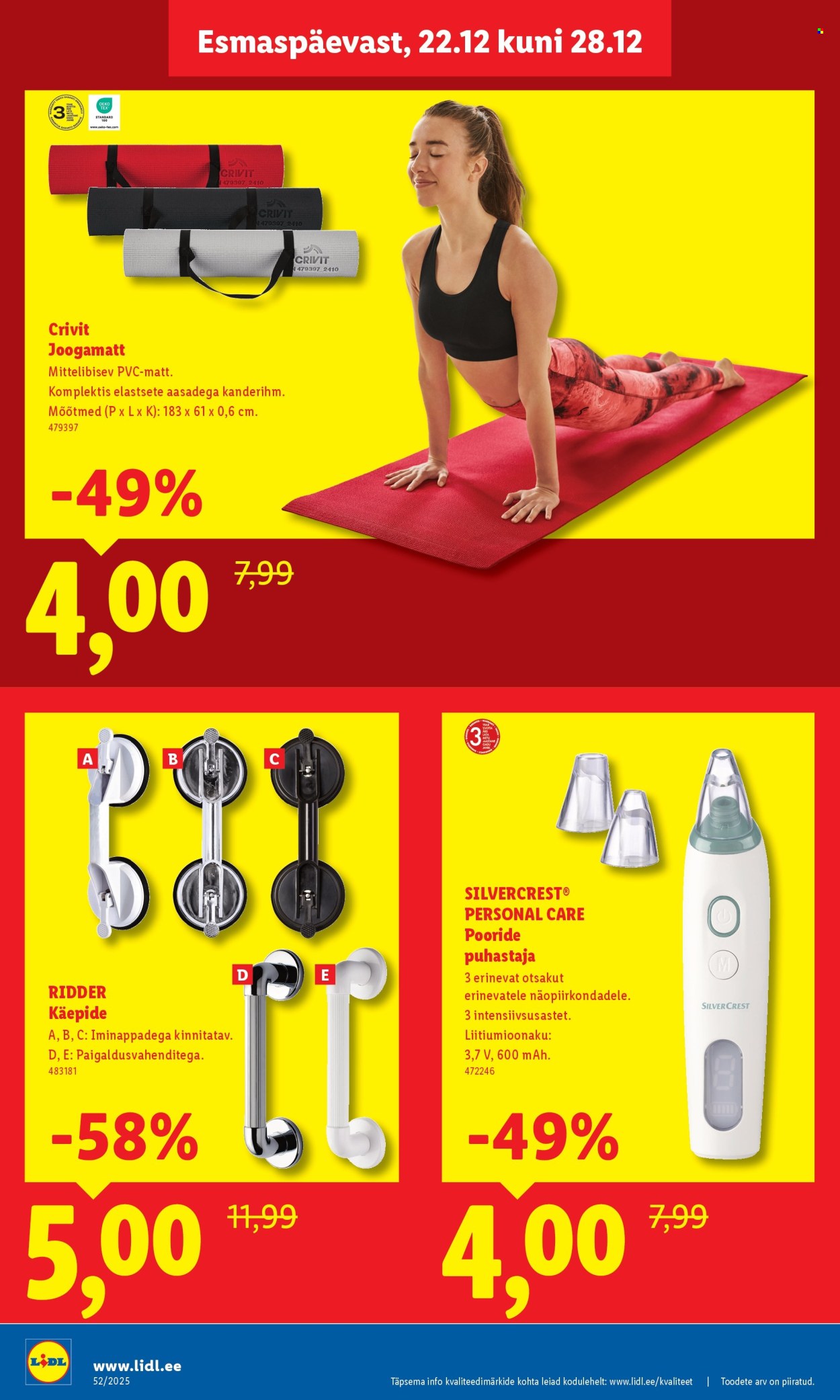 Lidl kliendileht - Linnämäe tee 28 (22.12 - 28.12.2025)