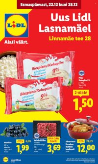 Lidl kliendileht - Linnämäe tee 28 (22.12 - 28.12.2025)