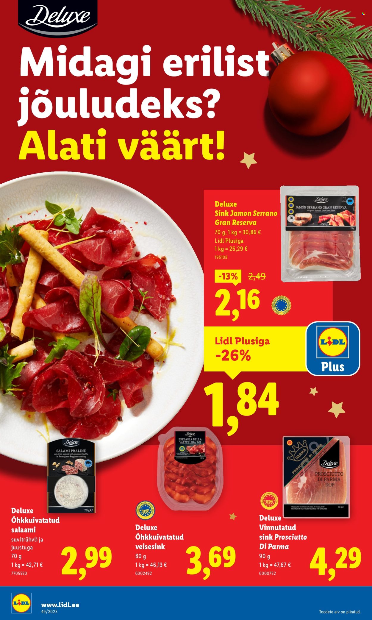 Lidl kliendileht - Kliendileht (1.12 - 7.12.2025)