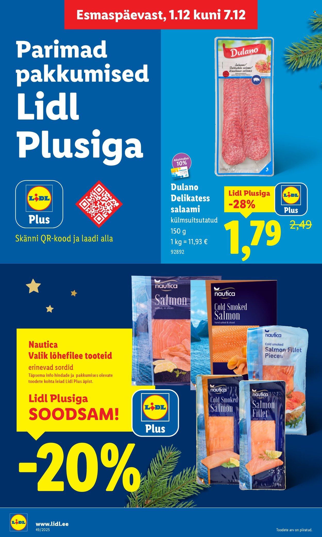 Lidl kliendileht - Kliendileht (1.12 - 7.12.2025)
