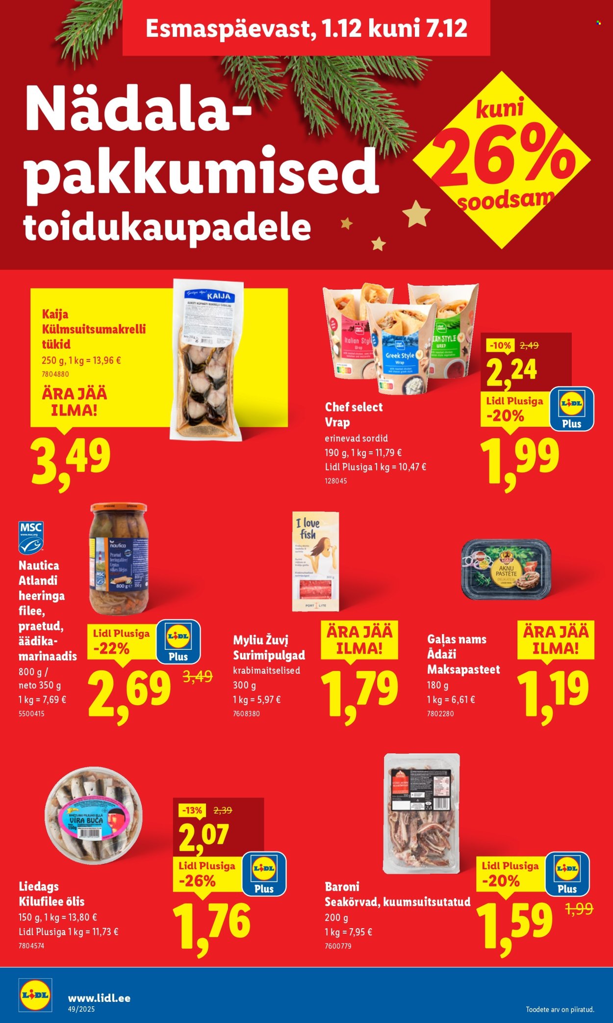 Lidl kliendileht - Kliendileht (1.12 - 7.12.2025)