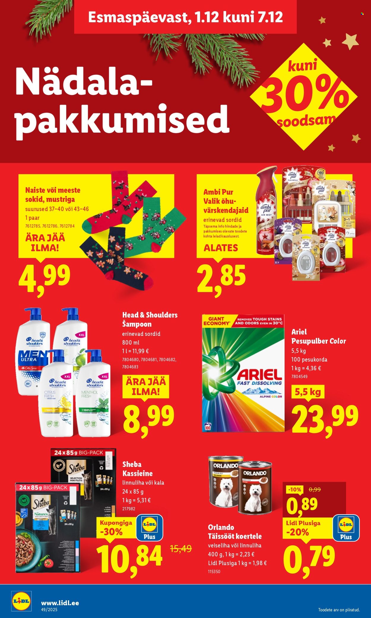 Lidl kliendileht - Kliendileht (1.12 - 7.12.2025)