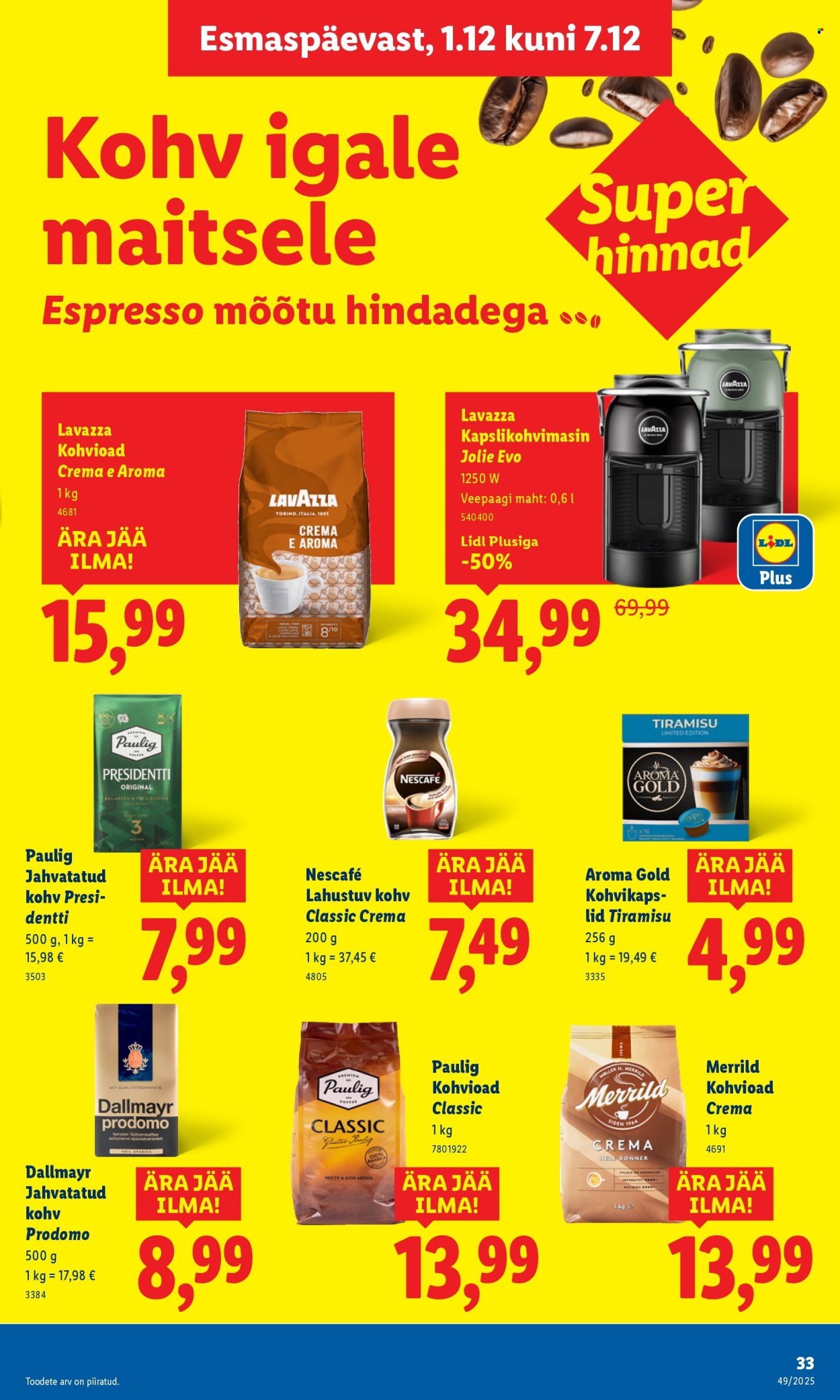Lidl kliendileht - Kliendileht (1.12 - 7.12.2025)