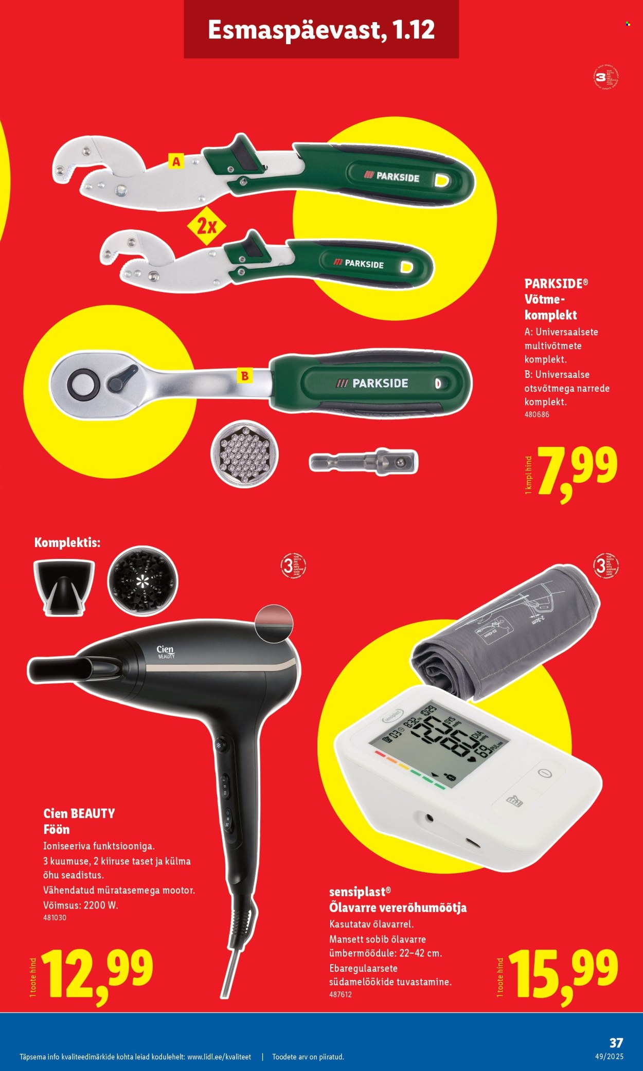 Lidl kliendileht - Kliendileht (1.12 - 7.12.2025)