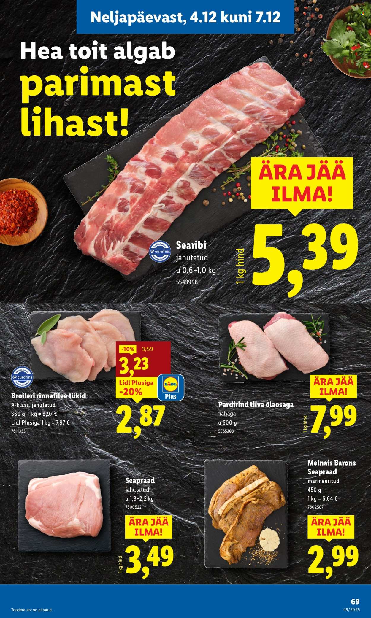 Lidl kliendileht - Kliendileht (1.12 - 7.12.2025)