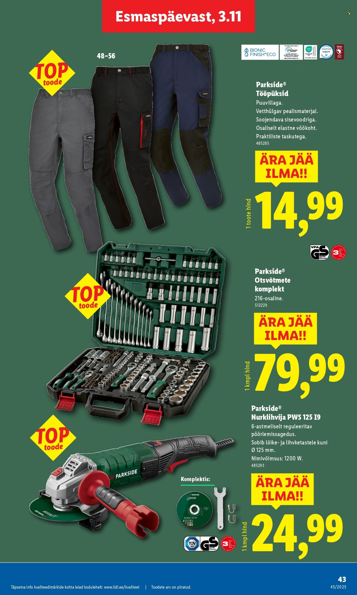 Lidl kliendileht - Kliendileht (3.11 - 9.11.2025)