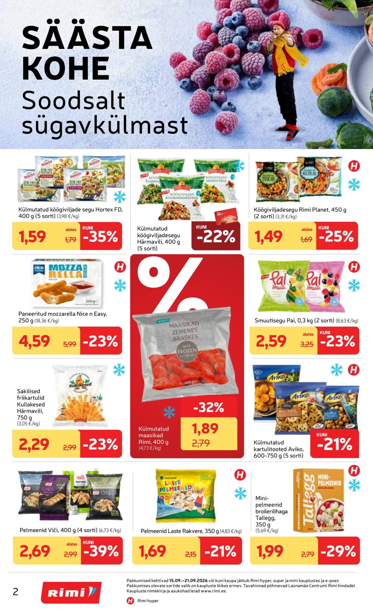 Rimi kliendileht (15.09 - 21.09.2026)