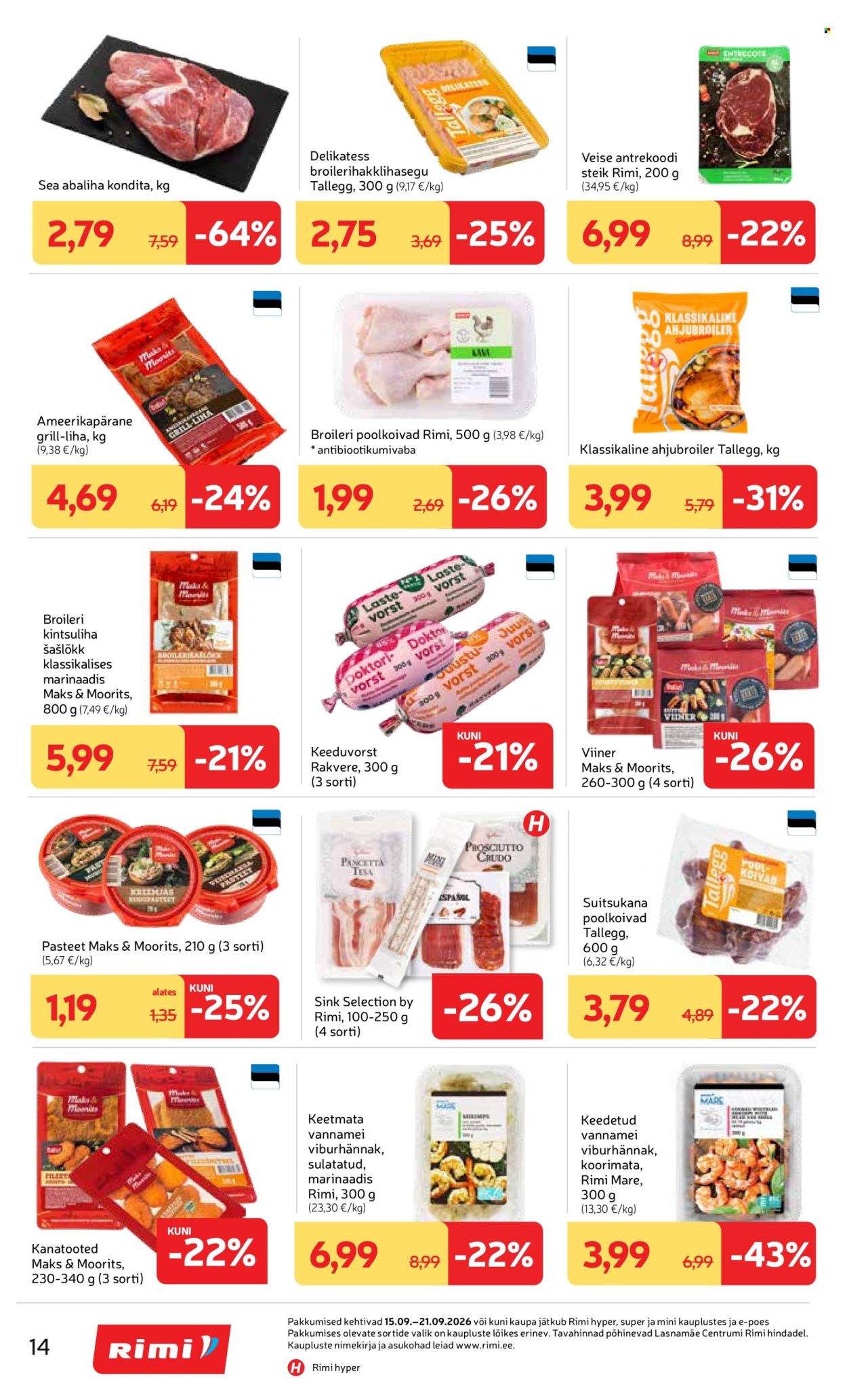 Rimi kliendileht (15.09 - 21.09.2026)