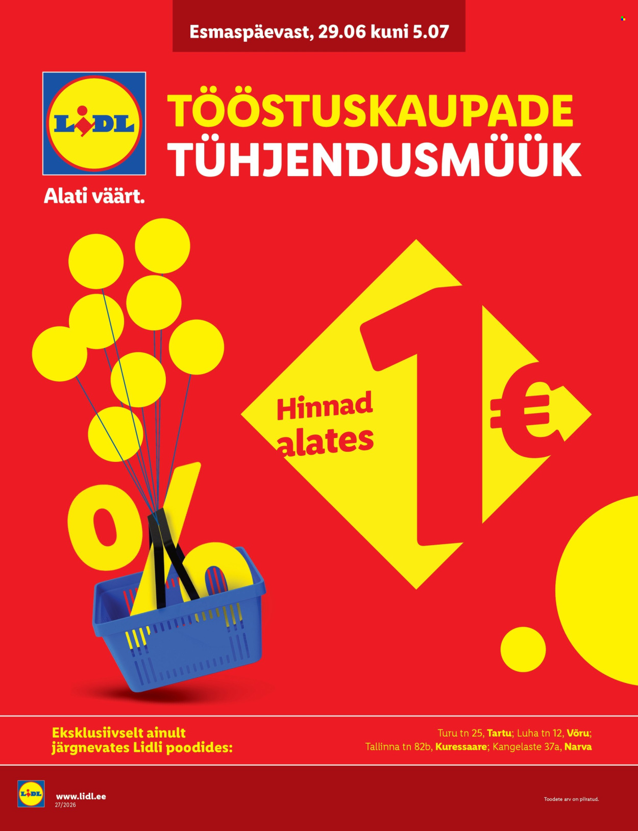Lidl kliendileht (29.06 - 5.07.2026)