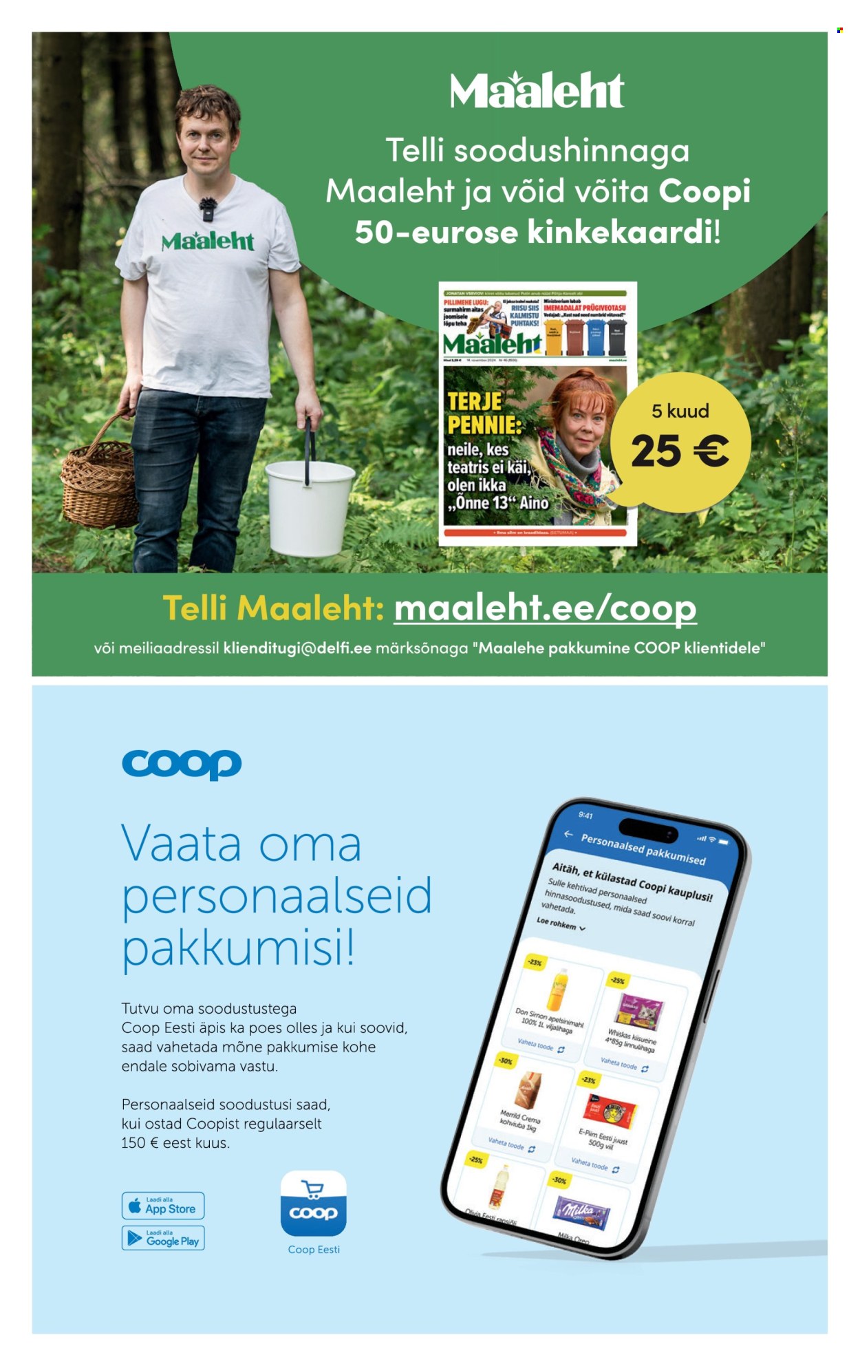 Coop kliendileht (21.10 - 27.10.2025)