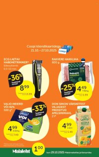 Coop kliendileht (21.10 - 27.10.2025)