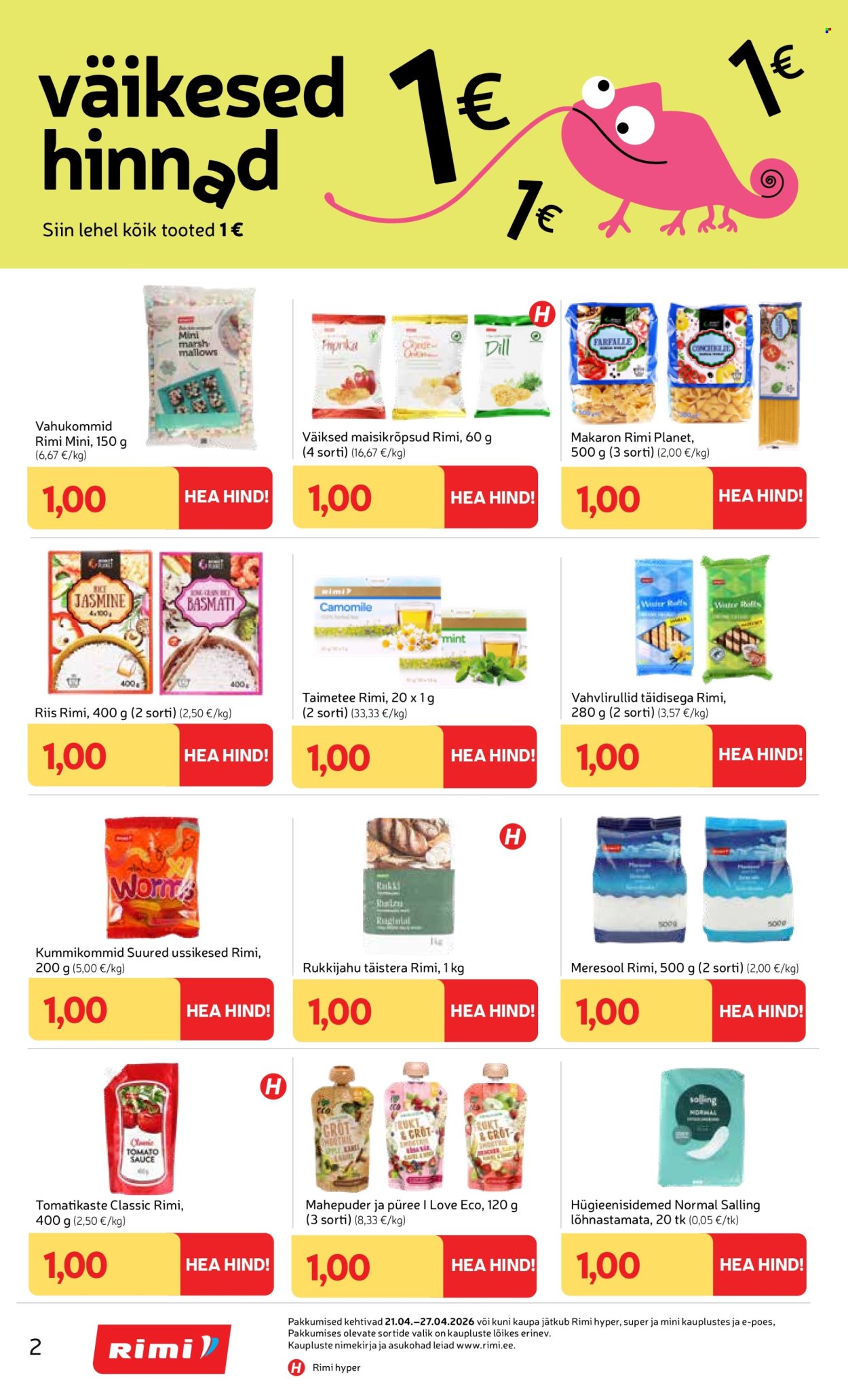 Rimi kliendileht - Kliendileht (21.04 - 27.04.2026)