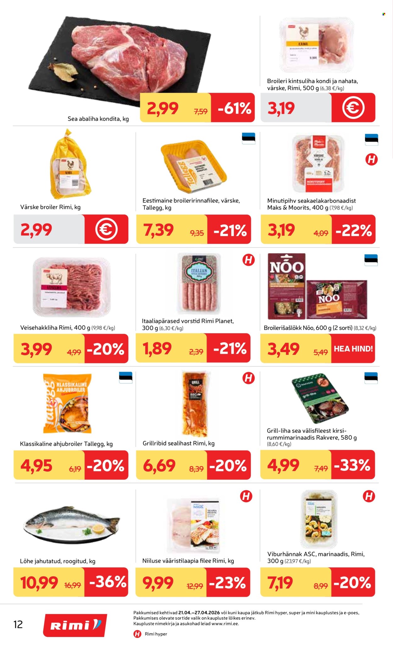 Rimi kliendileht - Kliendileht (21.04 - 27.04.2026)