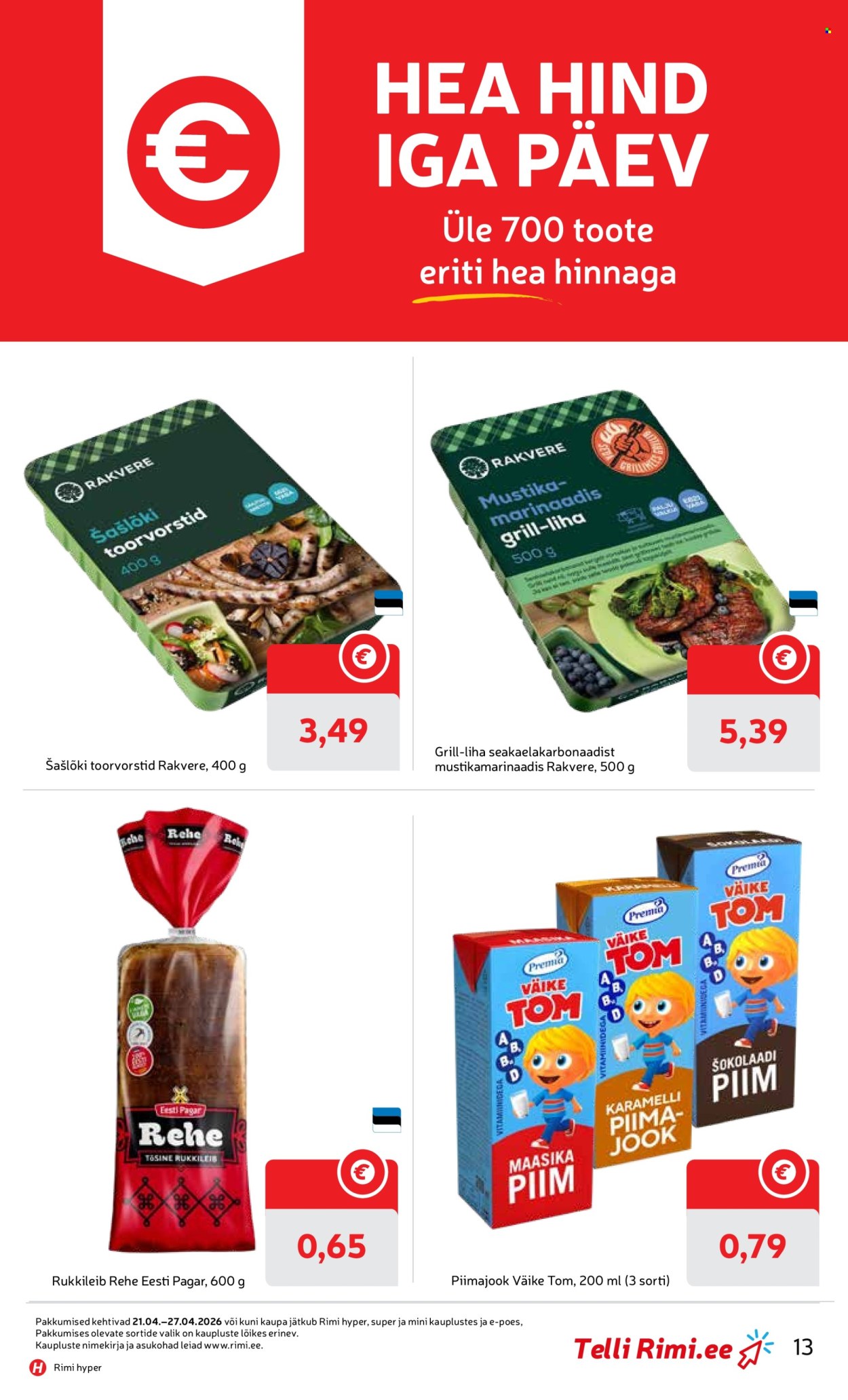 Rimi kliendileht - Kliendileht (21.04 - 27.04.2026)