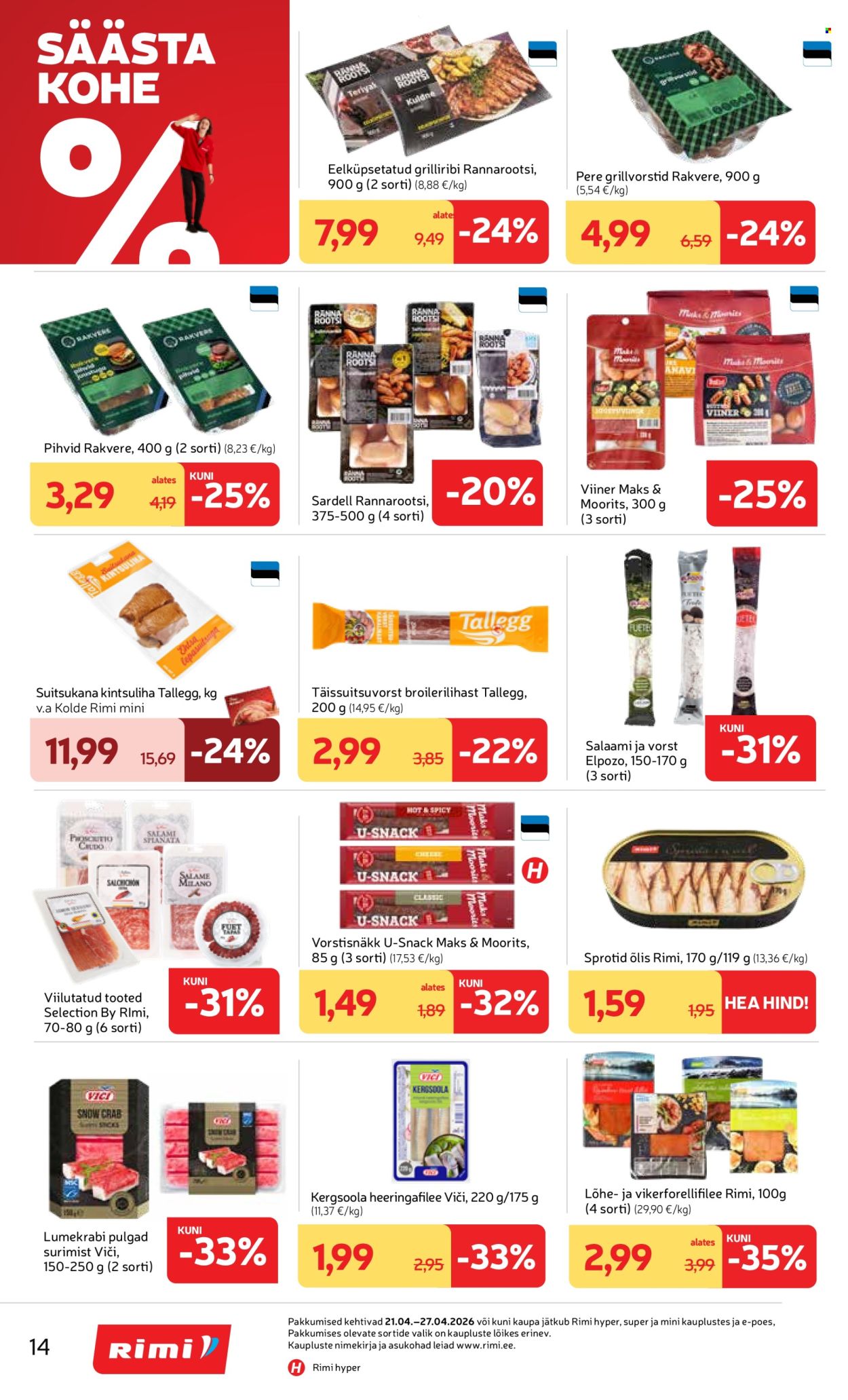 Rimi kliendileht - Kliendileht (21.04 - 27.04.2026)