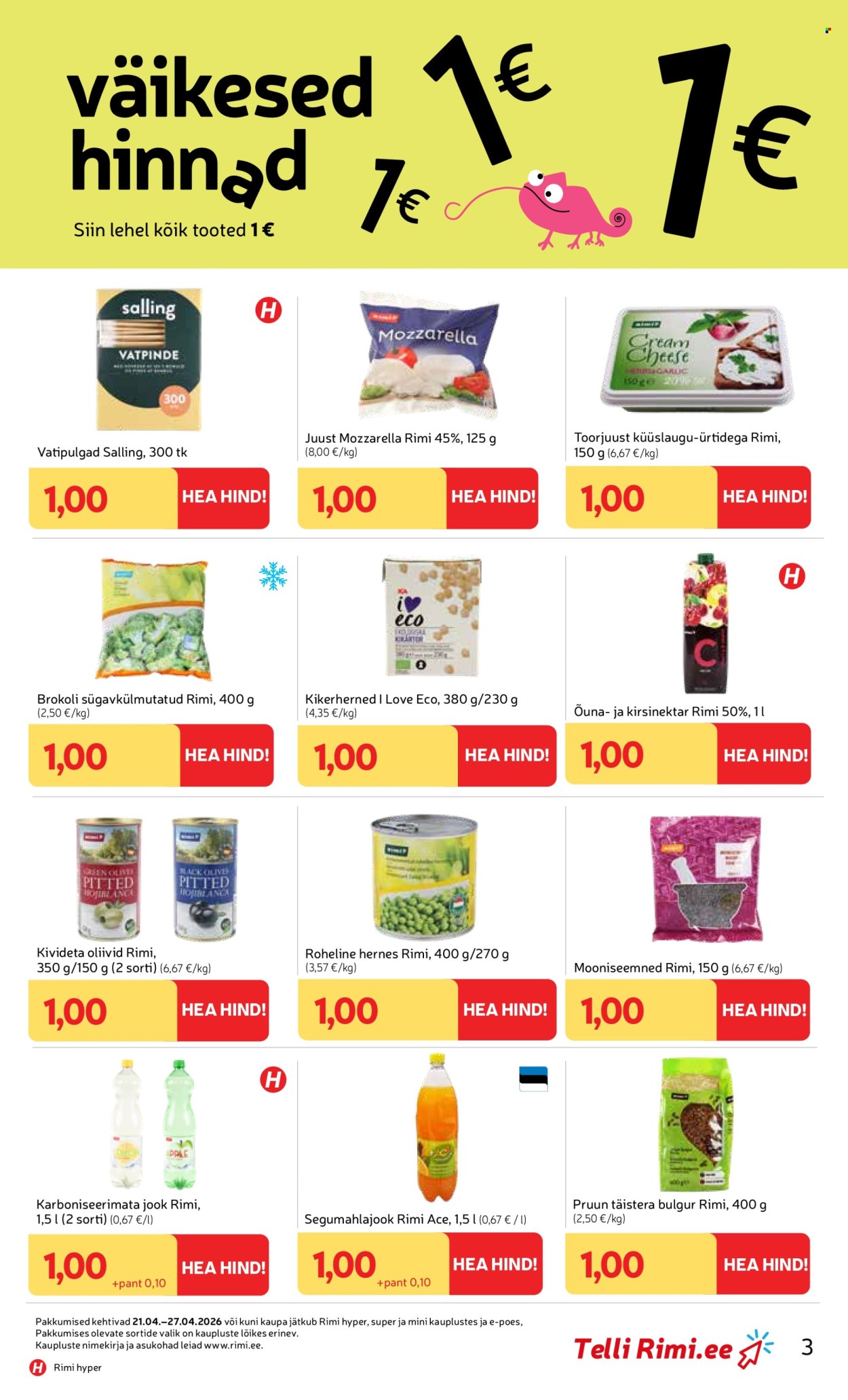 Rimi kliendileht - Kliendileht (21.04 - 27.04.2026)