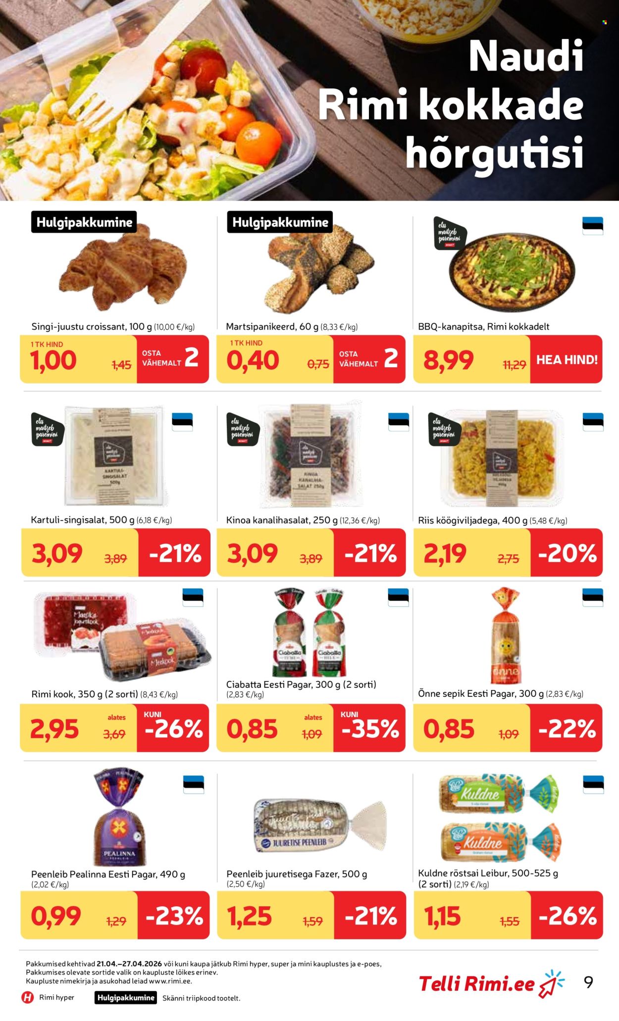 Rimi kliendileht - Kliendileht (21.04 - 27.04.2026)