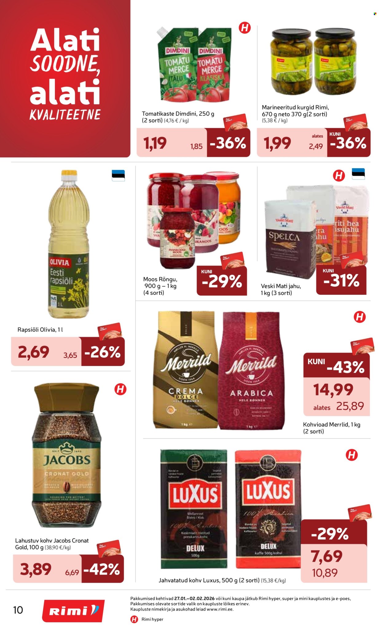 Rimi kliendileht - Kliendileht (27.01 - 2.02.2026)