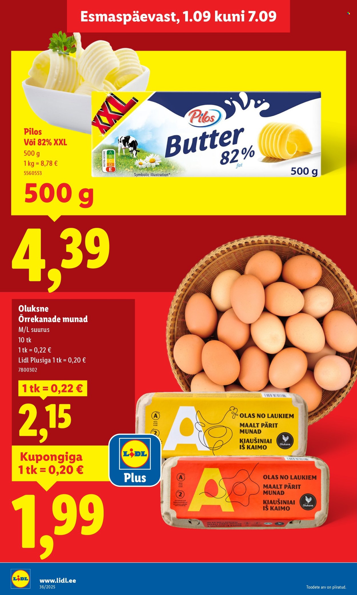 Lidl kliendileht - Nädalalõpu pakkumised (4.09 - 7.09.2025)