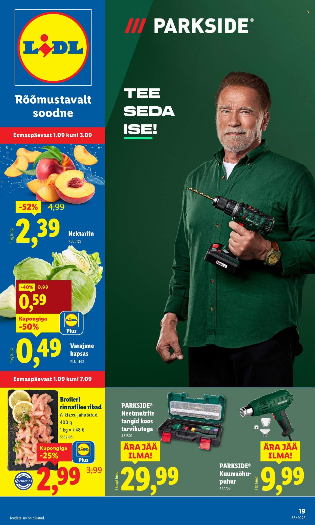 Lidl kliendileht - Nädalalõpu pakkumised (4.09 - 7.09.2025)