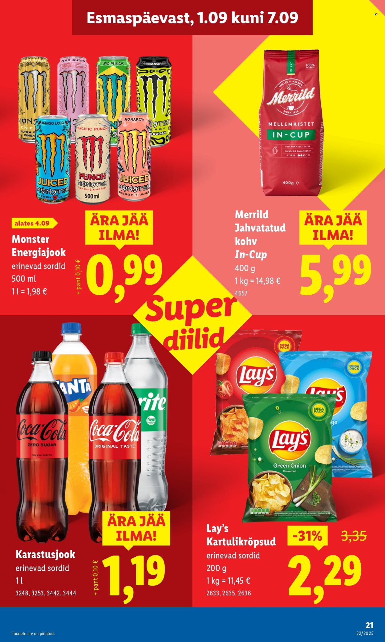 Lidl kliendileht - Nädalalõpu pakkumised (4.09 - 7.09.2025)