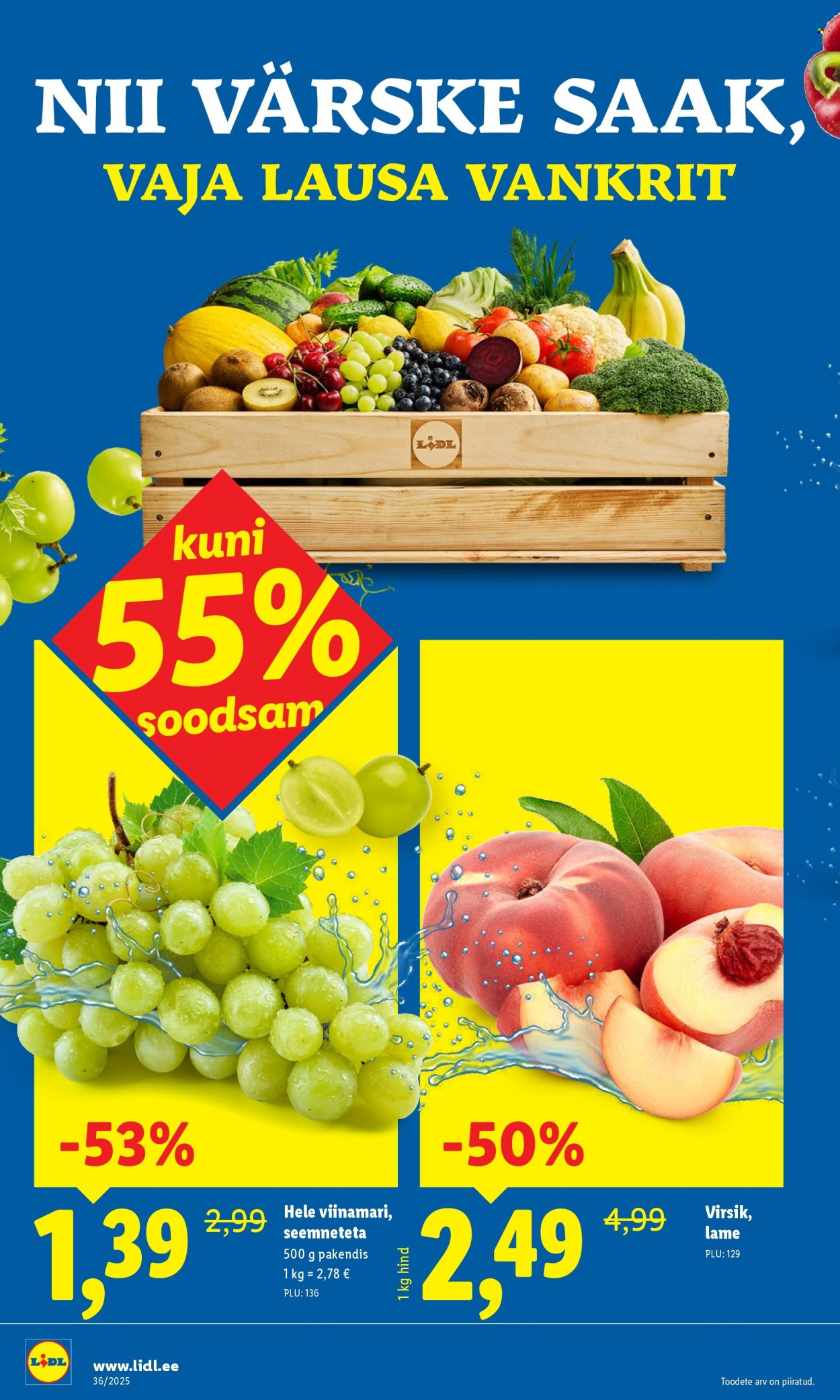 Lidl kliendileht - Nädalalõpu pakkumised (4.09 - 7.09.2025)