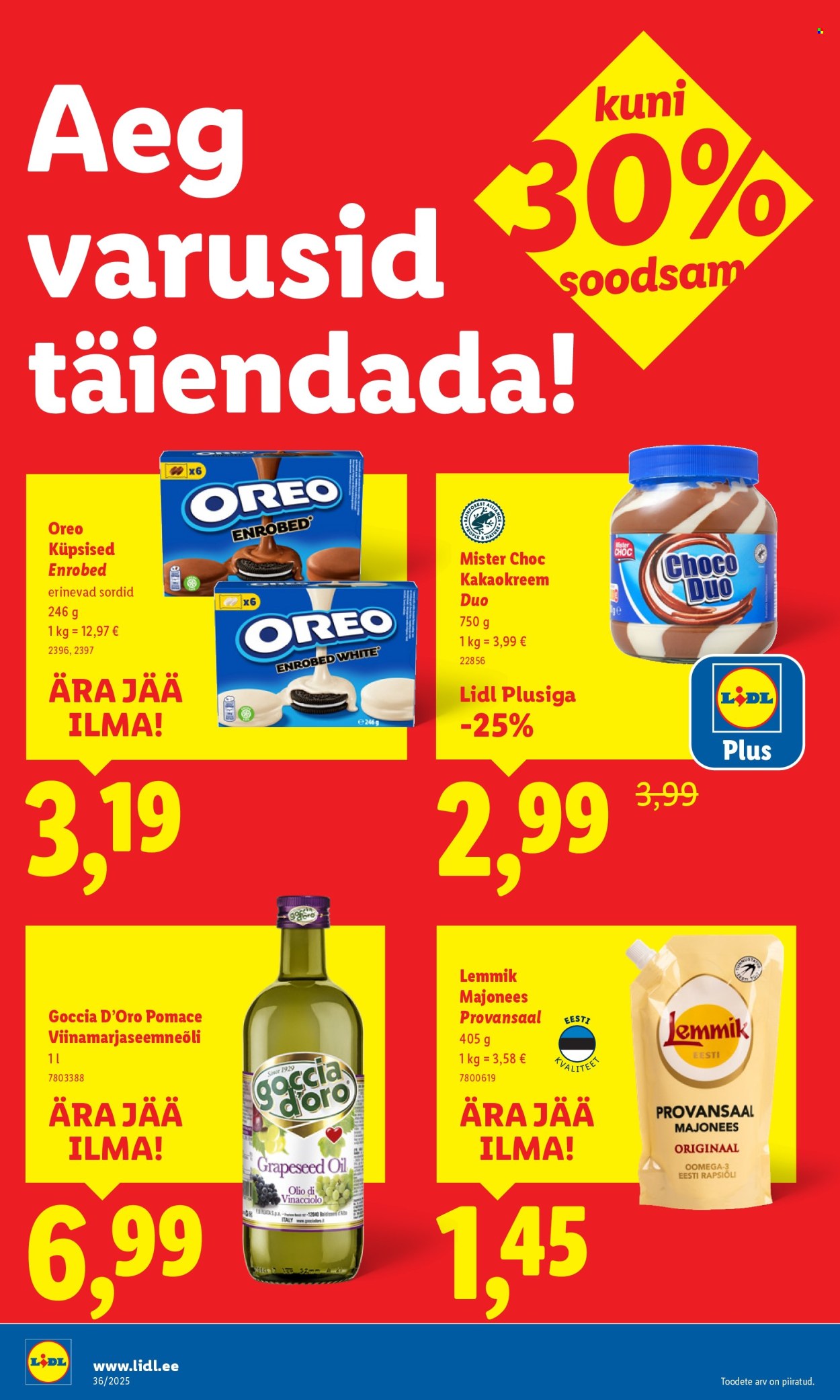 Lidl kliendileht - Nädalalõpu pakkumised (4.09 - 7.09.2025)