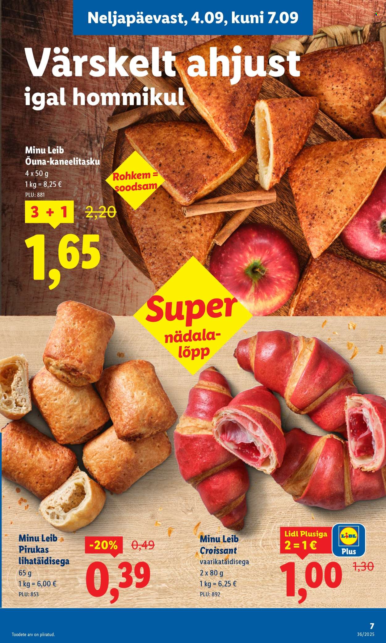 Lidl kliendileht - Nädalalõpu pakkumised (4.09 - 7.09.2025)