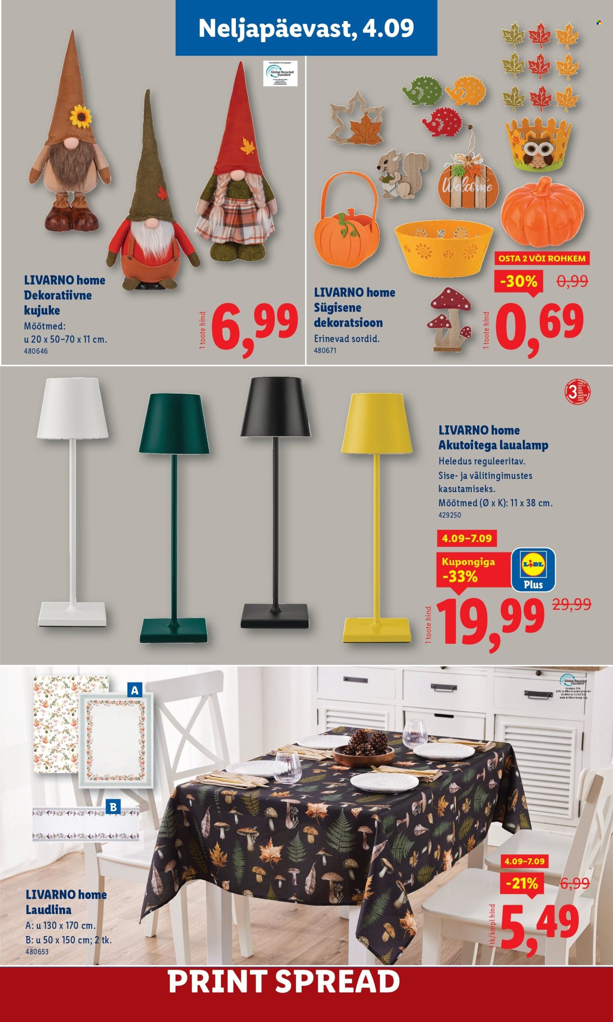 Lidl kliendileht - Nädalalõpu pakkumised (4.09 - 7.09.2025)