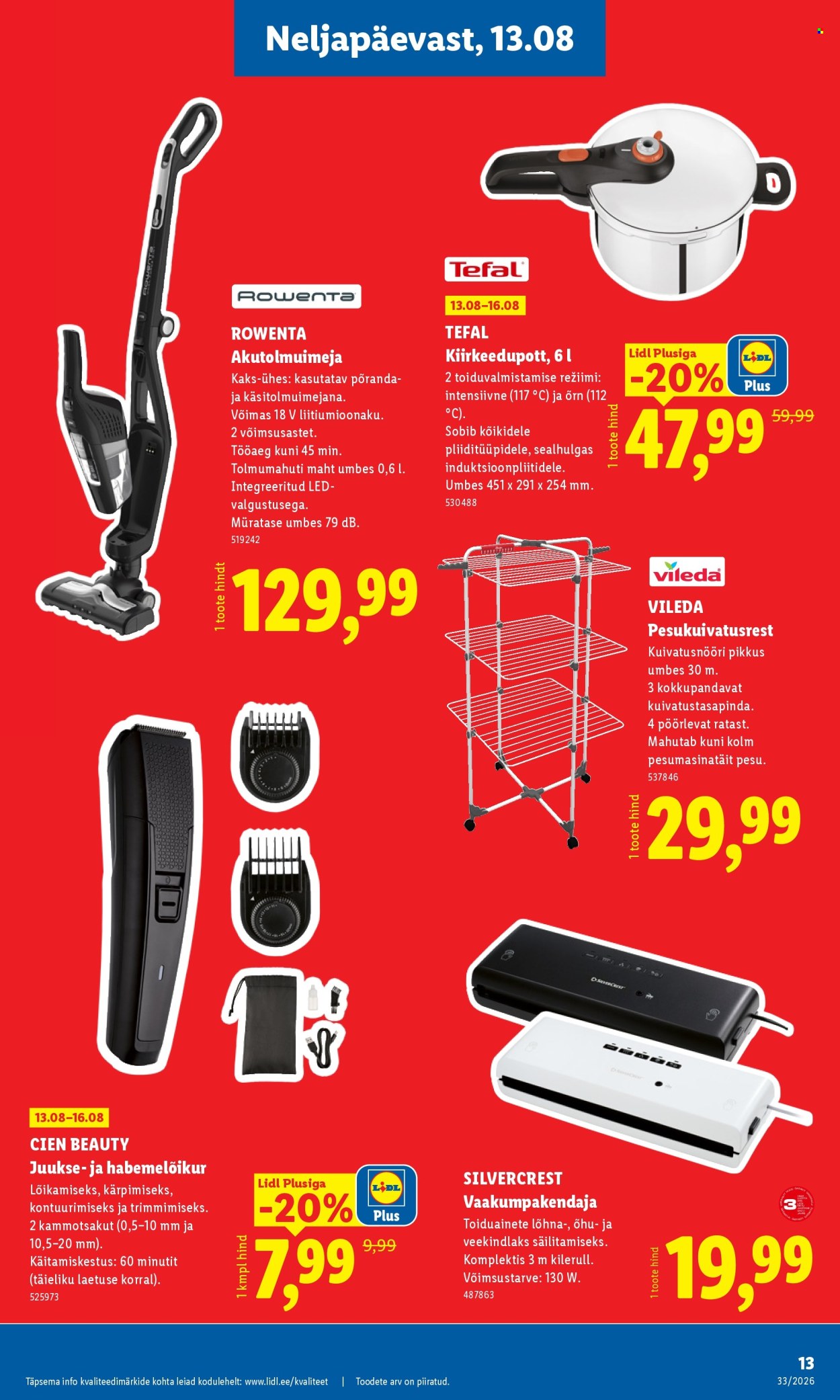 Lidl kliendileht (10.08 - 16.08.2026)