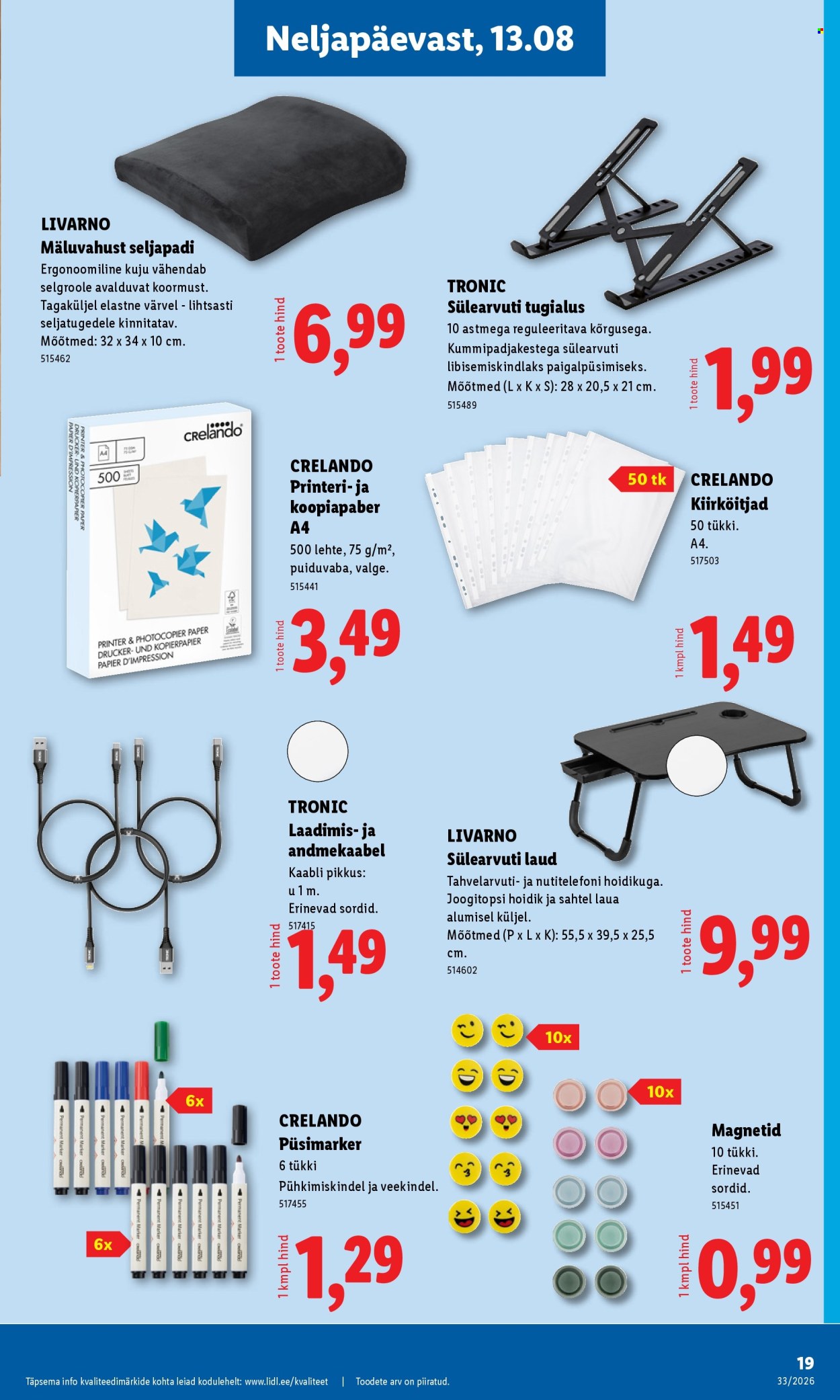 Lidl kliendileht (10.08 - 16.08.2026)