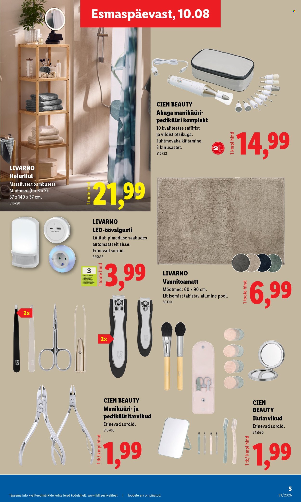 Lidl kliendileht (10.08 - 16.08.2026)