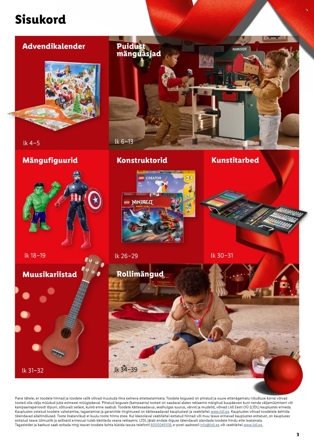 Lidl kliendileht - Mänguasjade kataloog Jõulud 2025