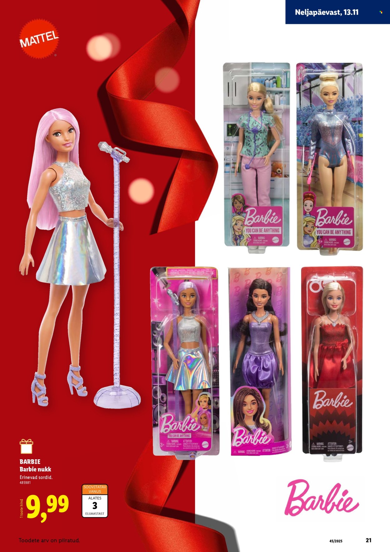 Lidl kliendileht - Mänguasjade kataloog Jõulud 2025