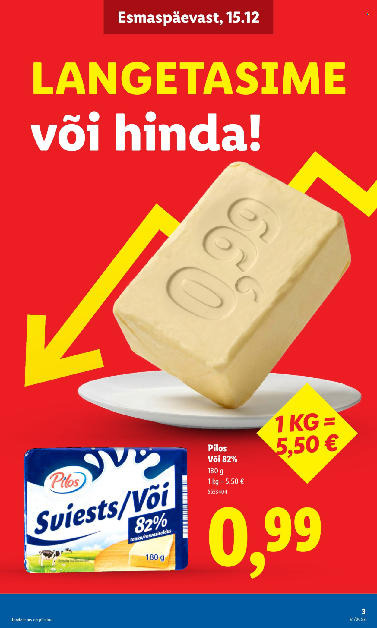 Lidl kliendileht - Nädalalõpu pakkumised (18.12 - 21.12.2025)