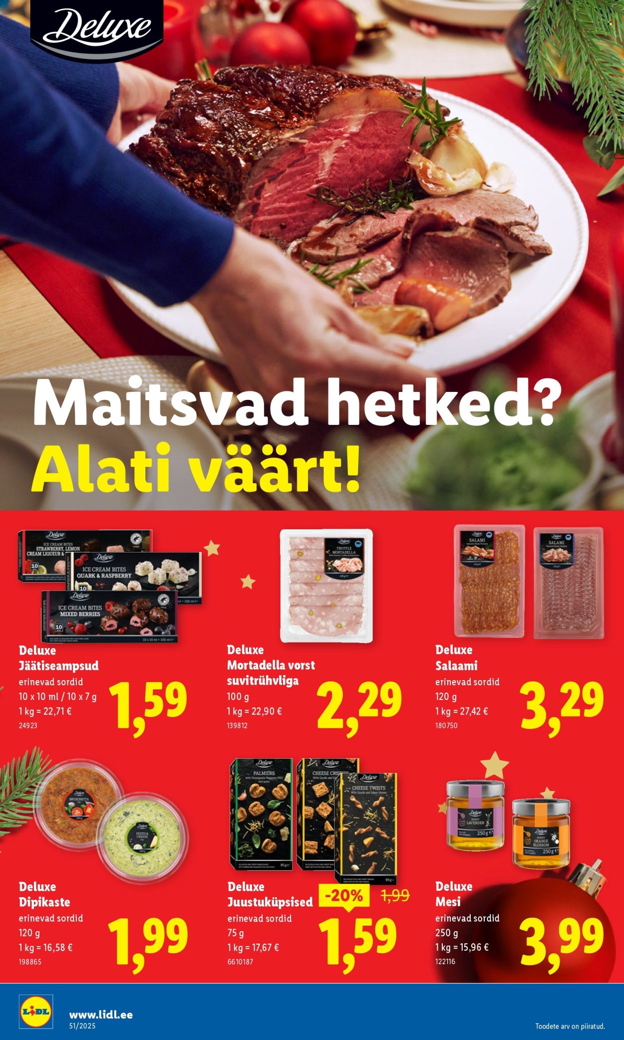Lidl kliendileht - Nädalalõpu pakkumised (18.12 - 21.12.2025)
