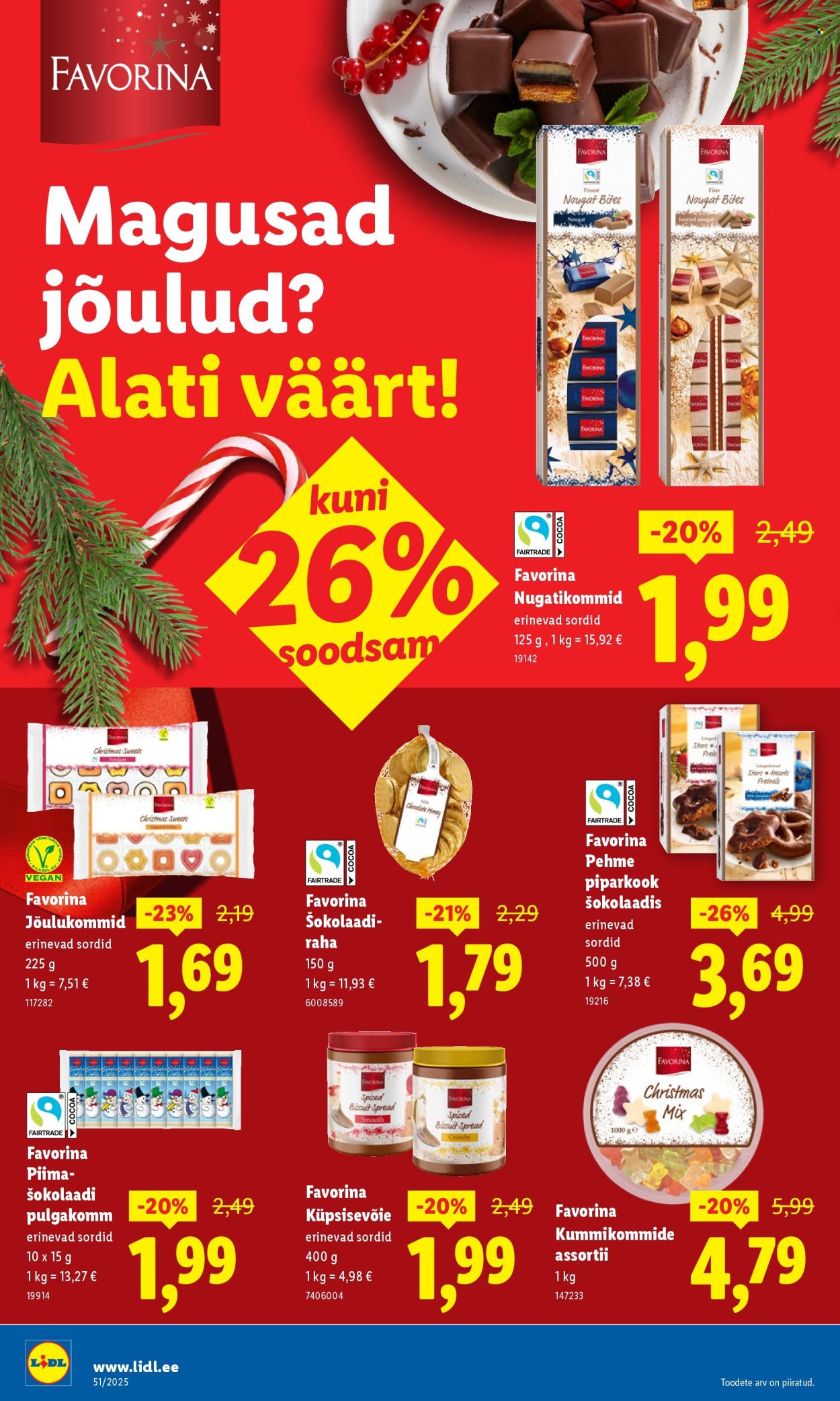 Lidl kliendileht - Nädalalõpu pakkumised (18.12 - 21.12.2025)