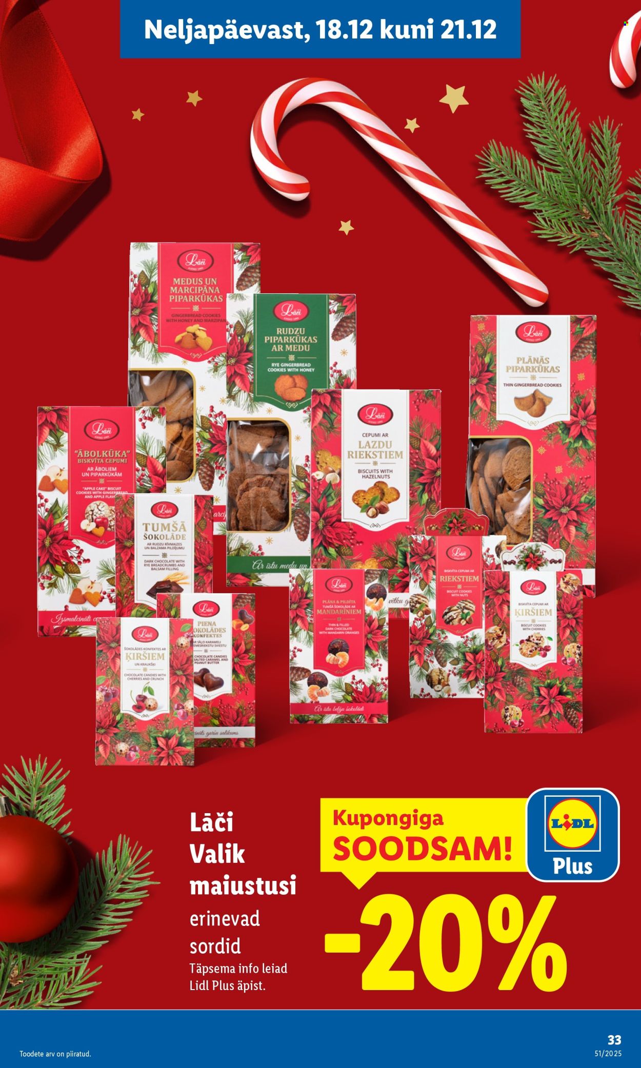 Lidl kliendileht - Nädalalõpu pakkumised (18.12 - 21.12.2025)