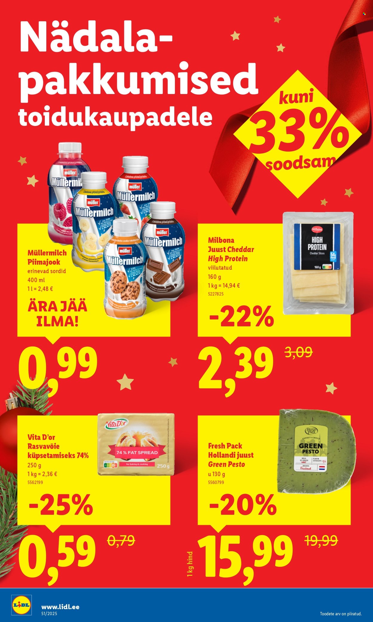 Lidl kliendileht - Nädalalõpu pakkumised (18.12 - 21.12.2025)