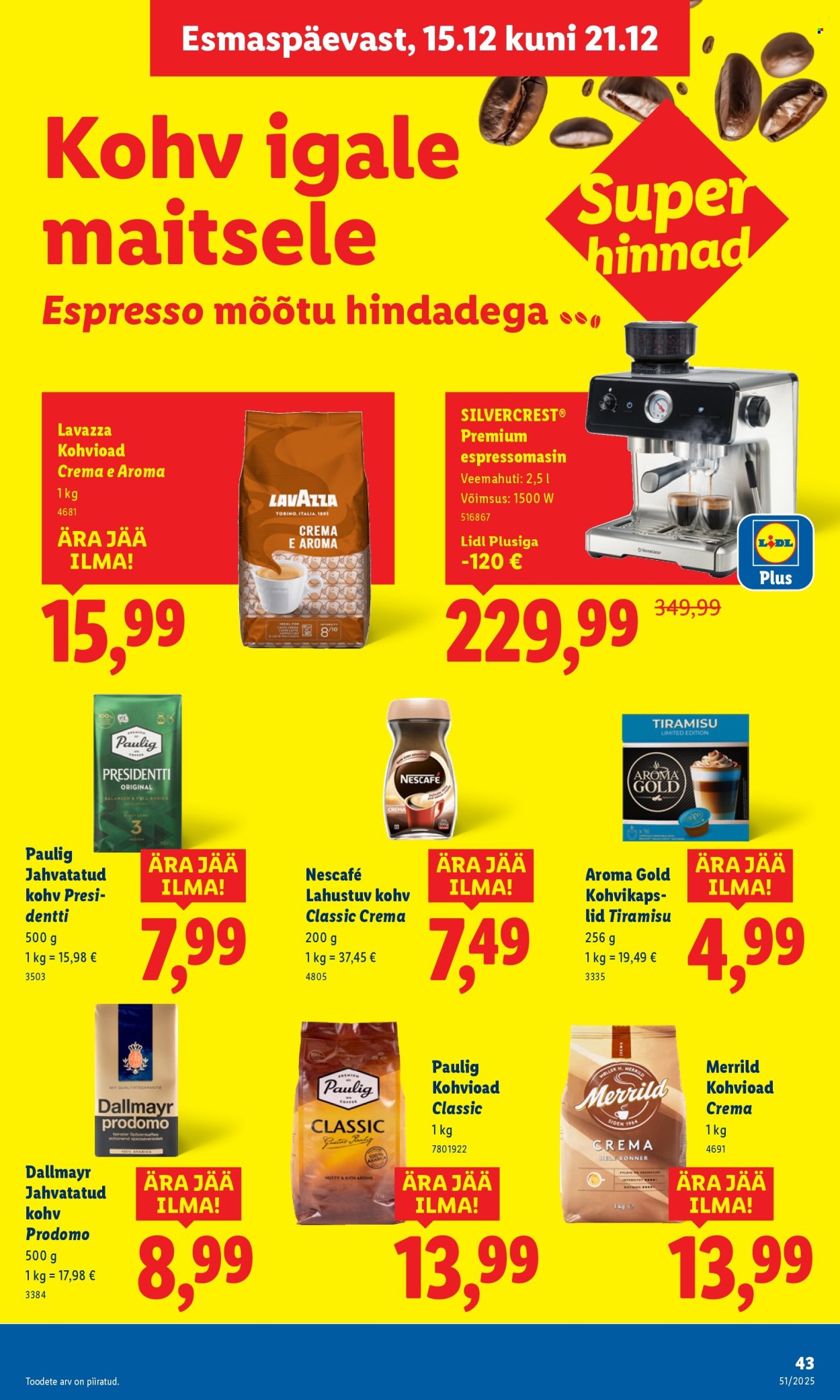 Lidl kliendileht - Nädalalõpu pakkumised (18.12 - 21.12.2025)