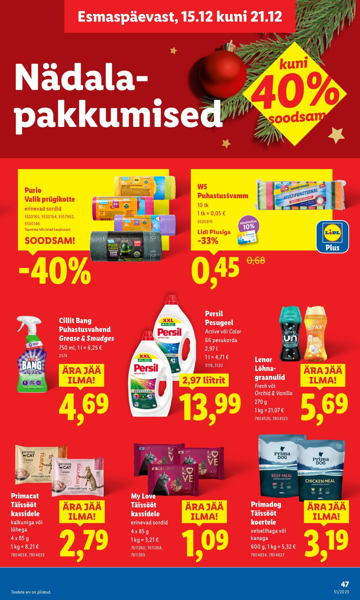 Lidl kliendileht - Nädalalõpu pakkumised (18.12 - 21.12.2025)