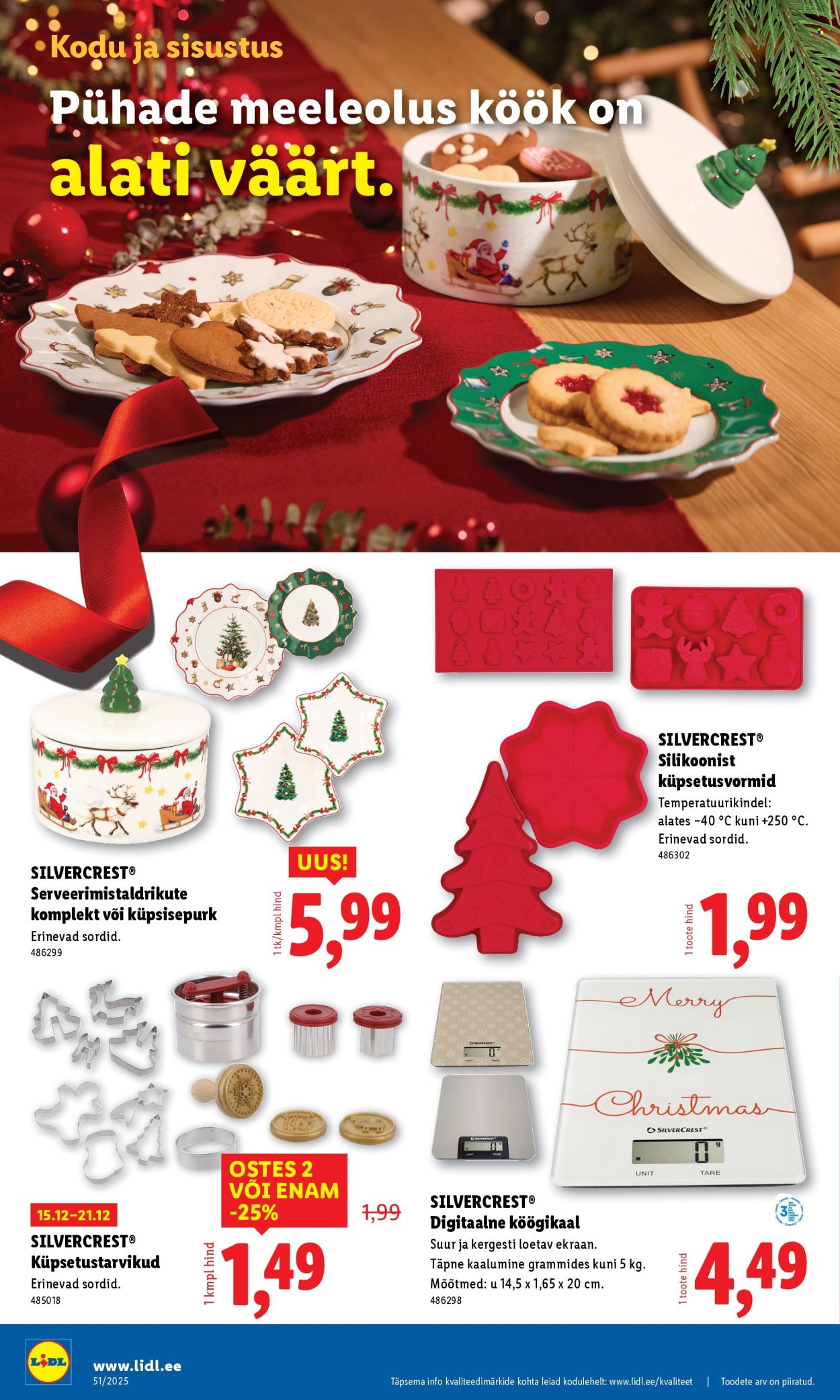 Lidl kliendileht - Nädalalõpu pakkumised (18.12 - 21.12.2025)
