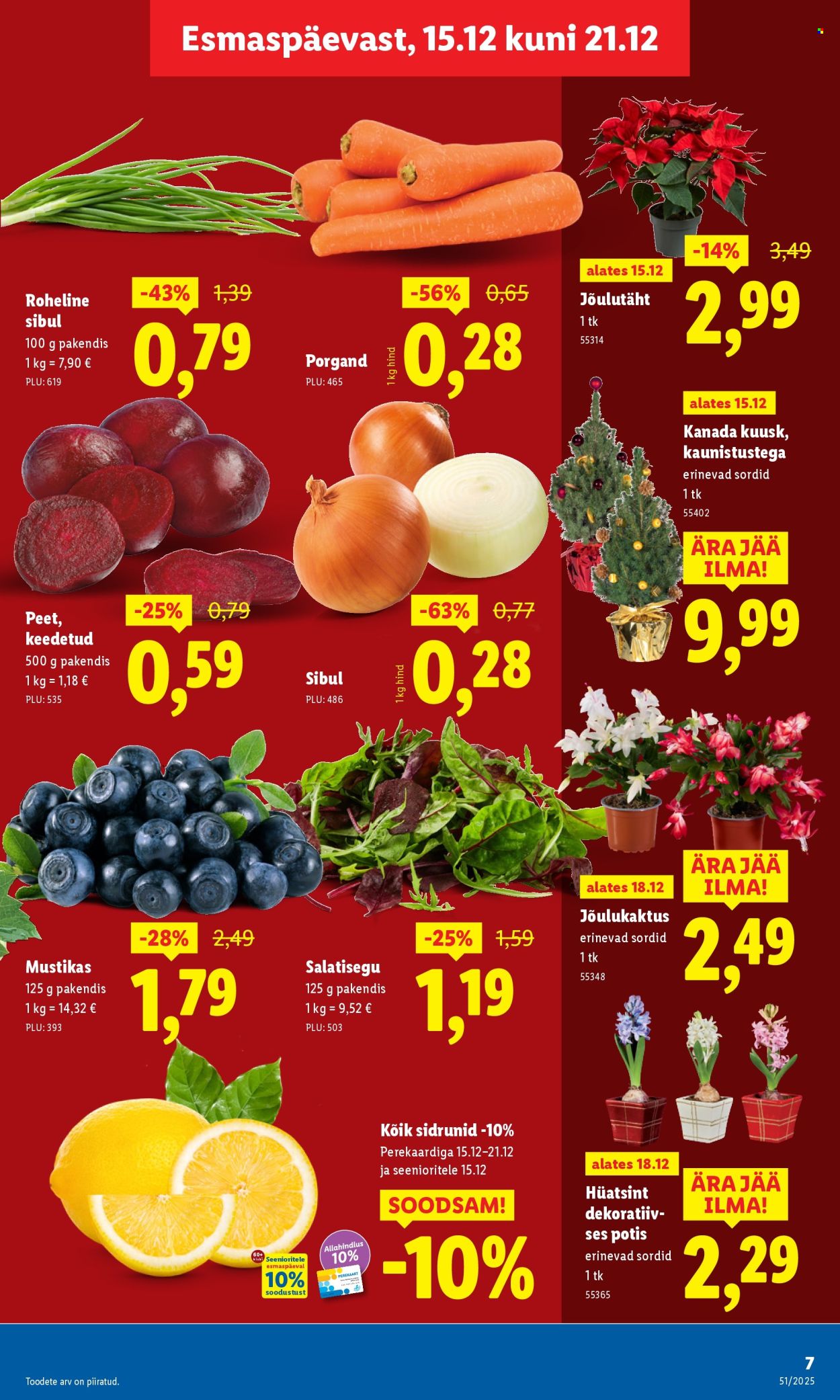 Lidl kliendileht - Nädalalõpu pakkumised (18.12 - 21.12.2025)
