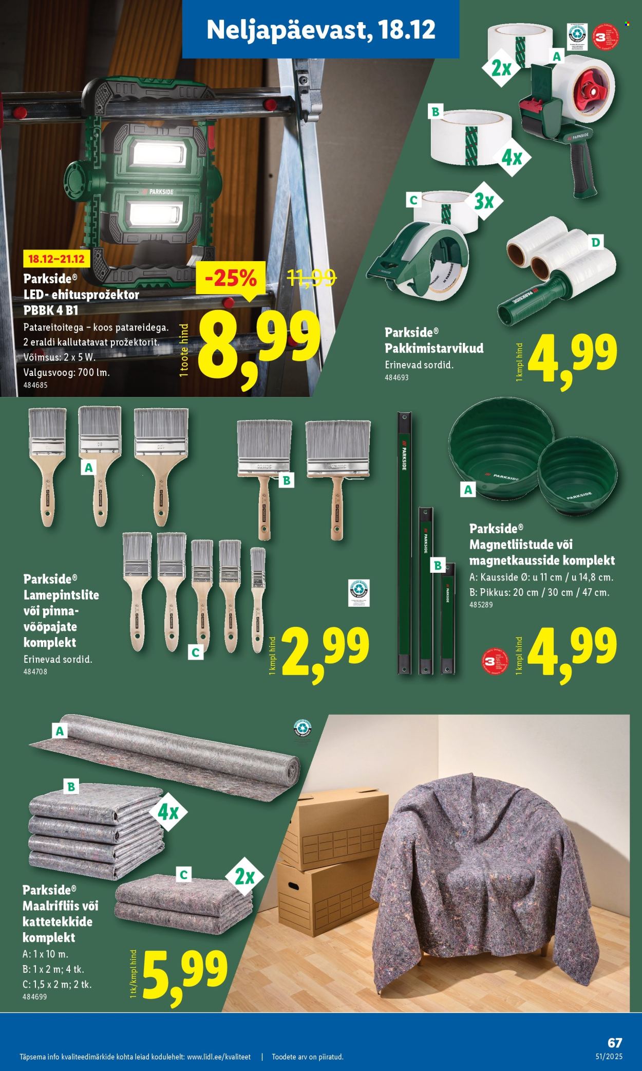 Lidl kliendileht - Nädalalõpu pakkumised (18.12 - 21.12.2025)