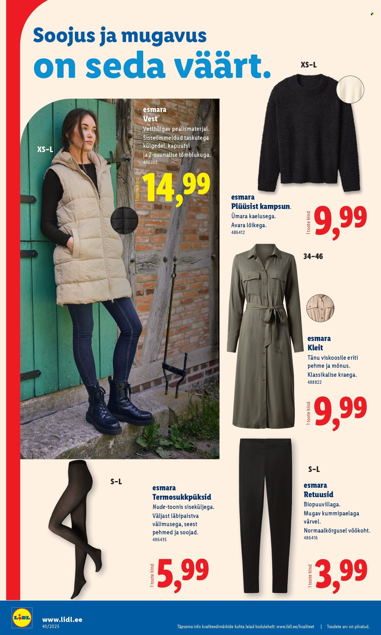 Lidl kliendileht - Tööstuskaupade pakkumised (29.09 - 5.10.2025)