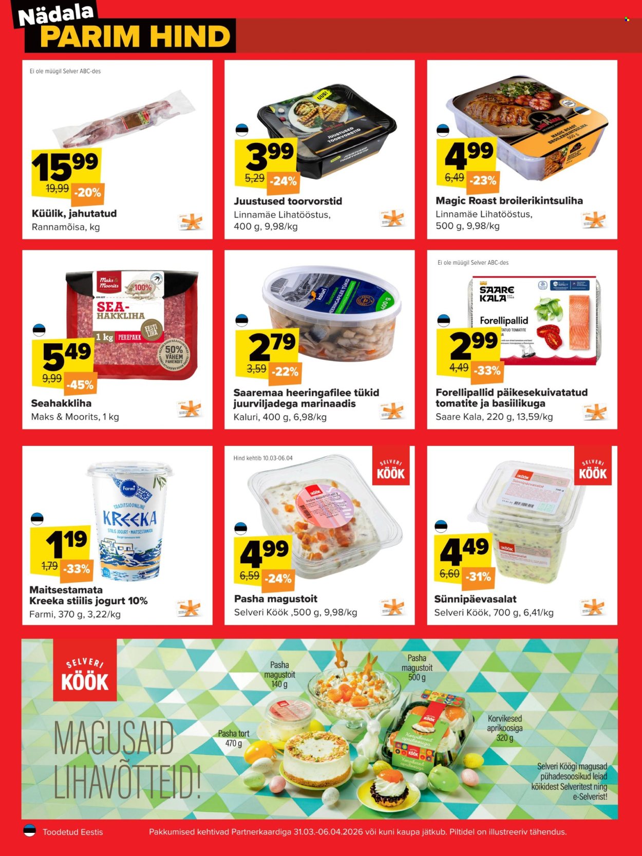 Selver kliendileht - Nädala parim hind (31.03 - 6.04.2026)